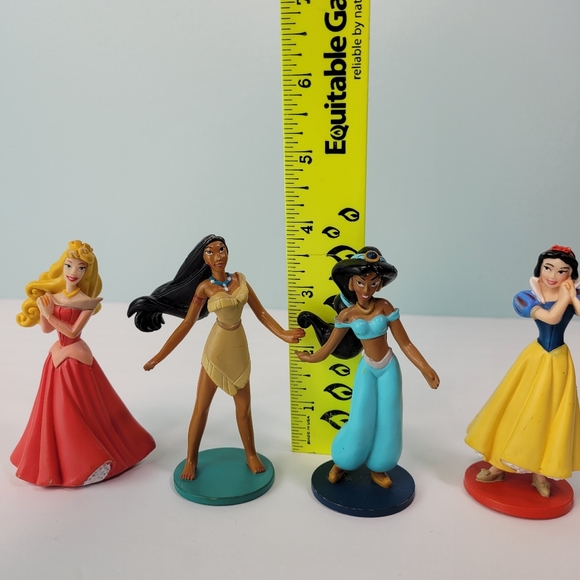 Disney Princess PVC Figures Pocahontas Snow White Jasmine Aurora Cake Topper Lot - Picture 2 of 14